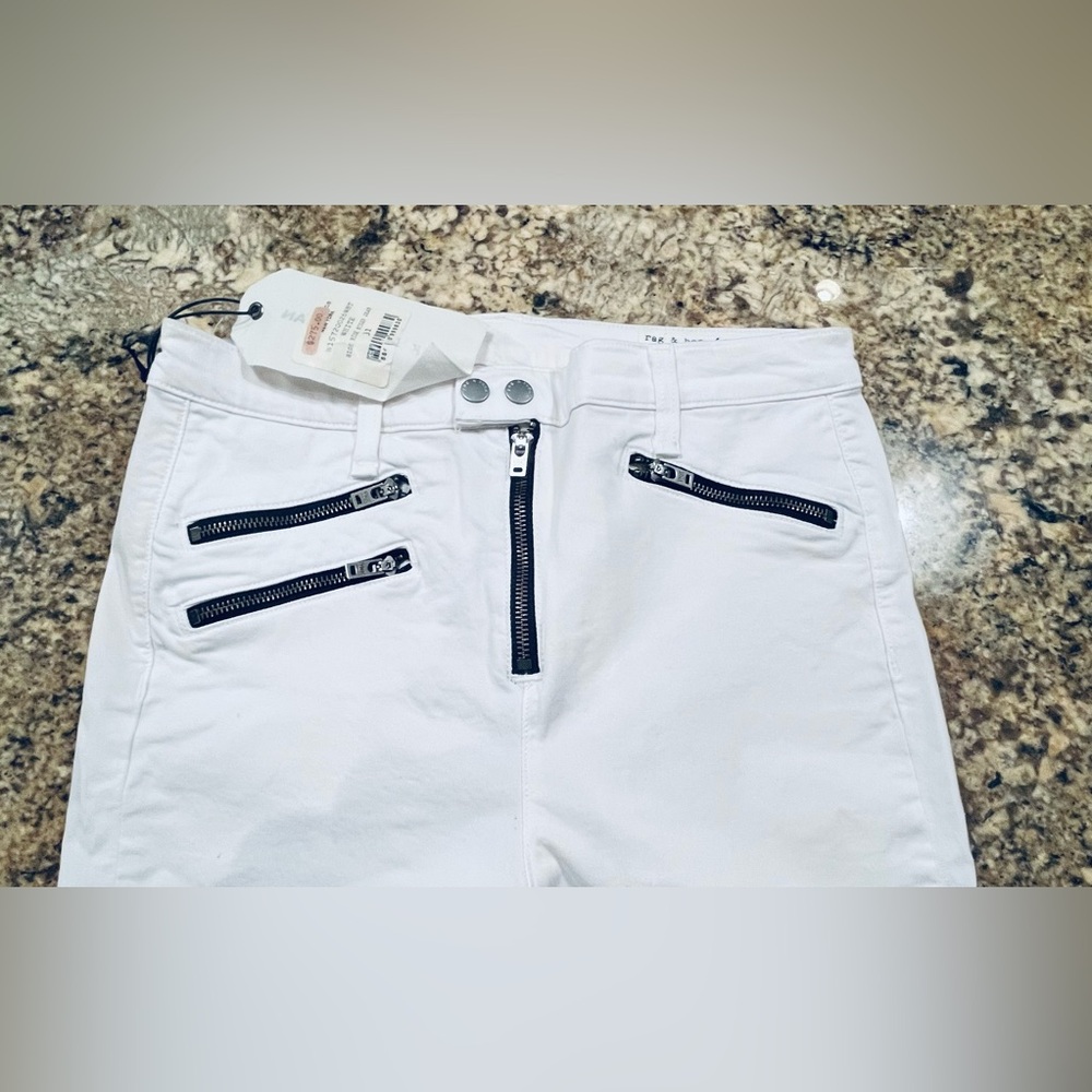 NWT Rag & Bone High Rise Biker Jeans - Picture 9 of 15
